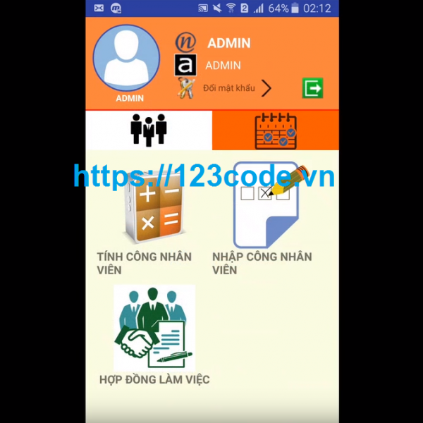 Code App quản lý nhân viên java android full code