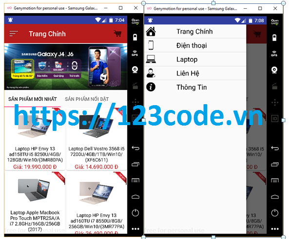 code App quản lý bán hàng java android có báo cáo
