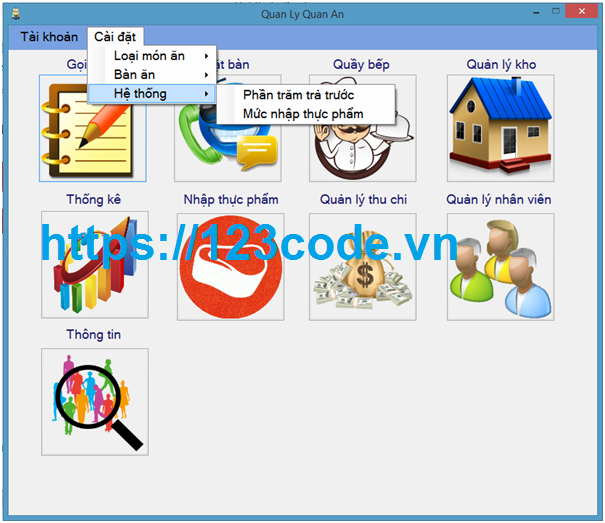 Tải source code đề tài quản lý quán ăn c# full báo cáo