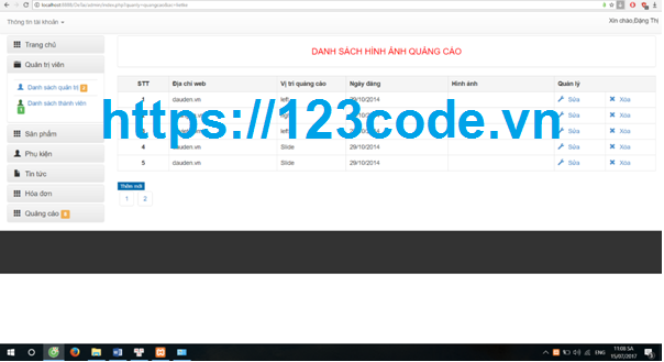 Báo cáo kèm code website bán hàng điện tử php thuần