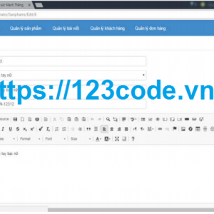 Báo cáo và code website bán hàng ASP.NET - MVC cực đẹp 1
