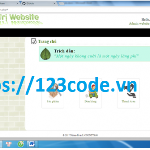 Báo cáo kèm code website bán hàng online php mysql