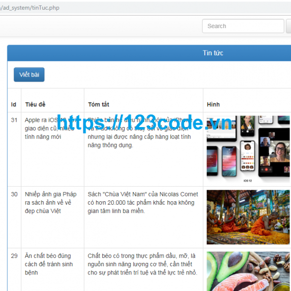 Full source code website tin tức php thuần chuẩn seo