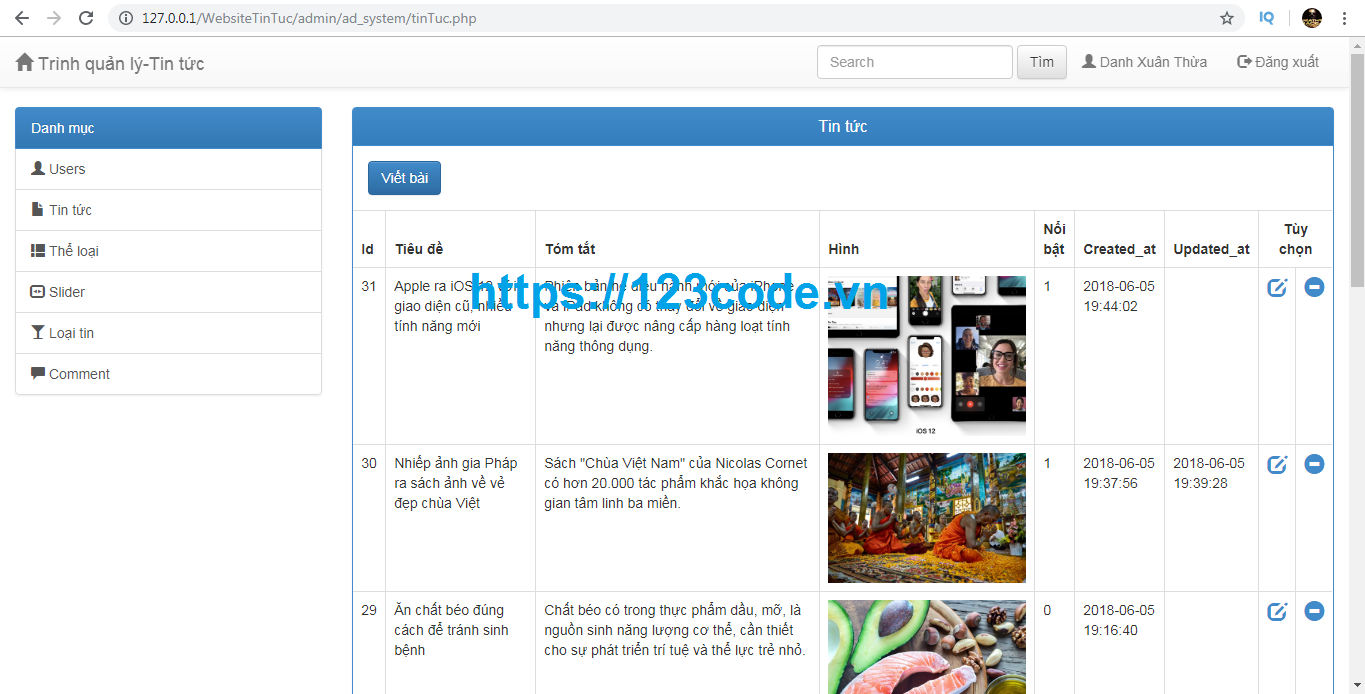 Full source code website tin tức php thuần chuẩn seo