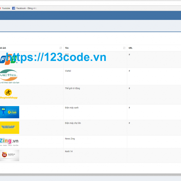 Tải miễn phí source code website giới thiệu sản phẩm dich vụ php CodeIgniter Framework