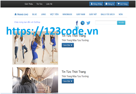 Tải source code website bán hàng quần áo Java Spring MVC - Hibernate