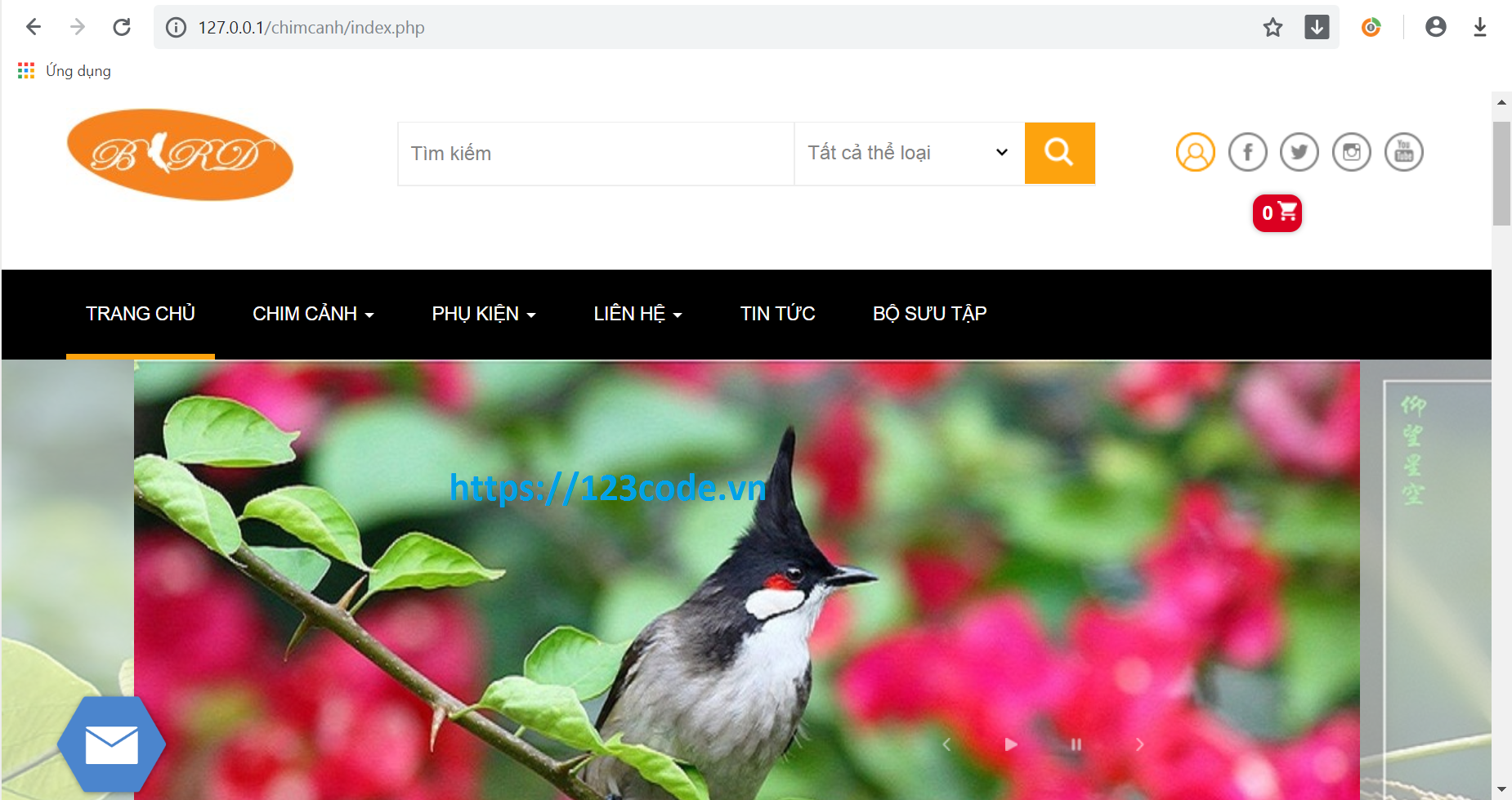 Tải source code website mua bán chim cảnh php có hướng dẫn