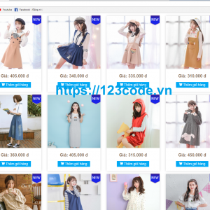 Full source code website bán hàng quần áo php chuẩn seo 1