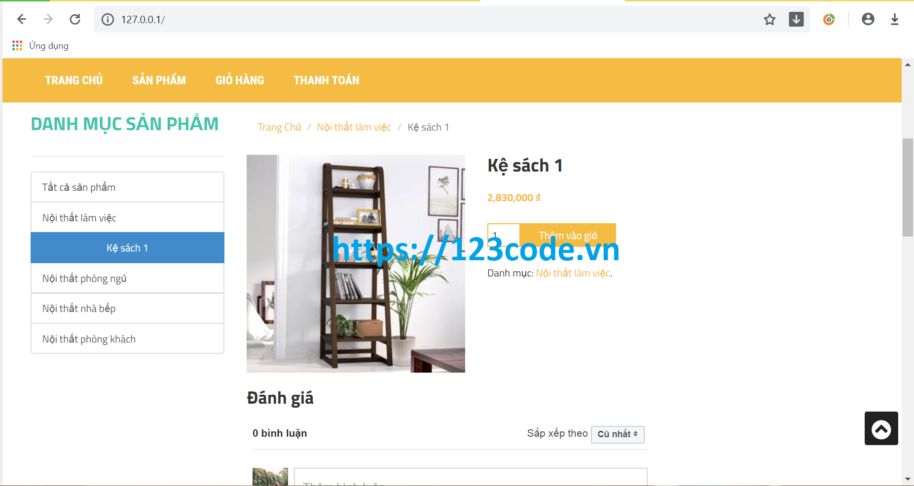 Share source code website bán hàng nội thất php thuần full database