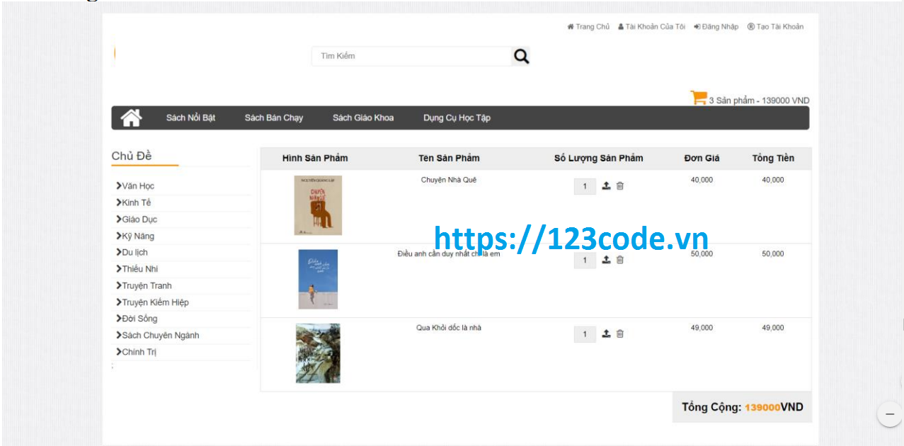 Báo cáo và Code website bán sách online asp.net - mvc ( Báo cáo tốt nghiệp) 