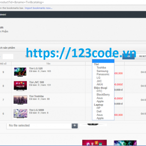 Code website bán hàng php CodeIgniter Framework full báo cáo