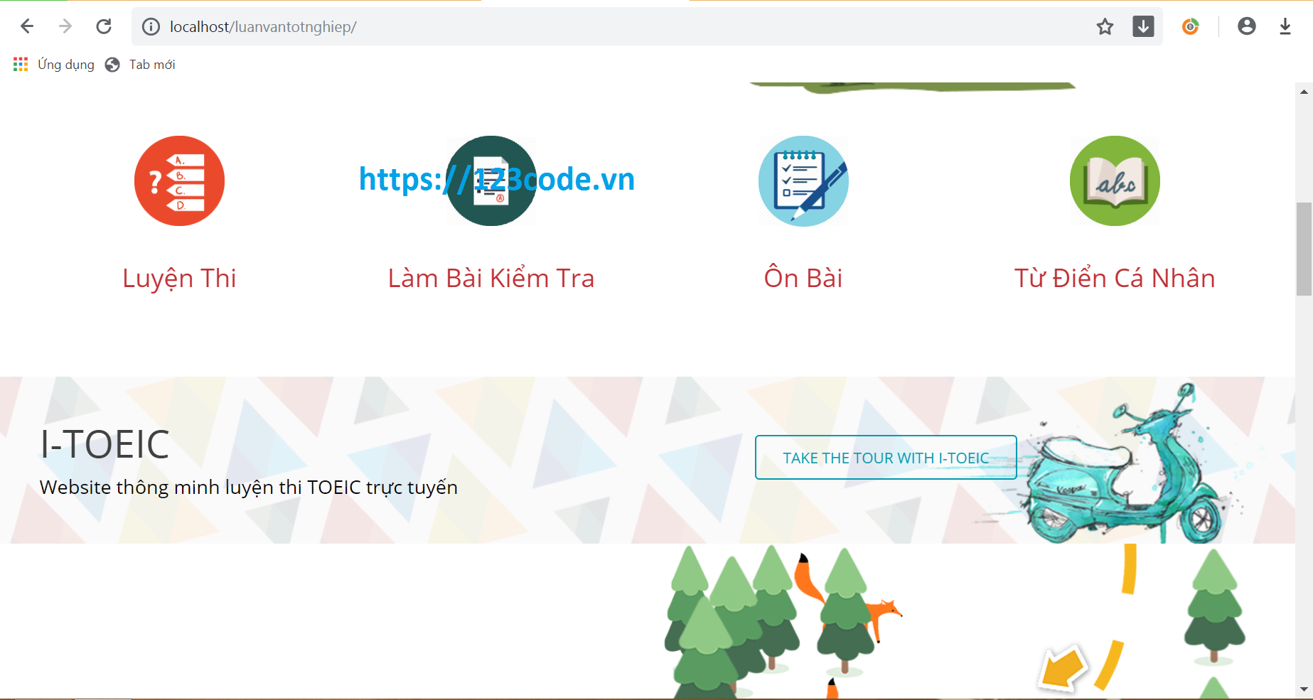 Share source code luyện thi trắc nghiệm tiếng anh php CodeIgniter Framework