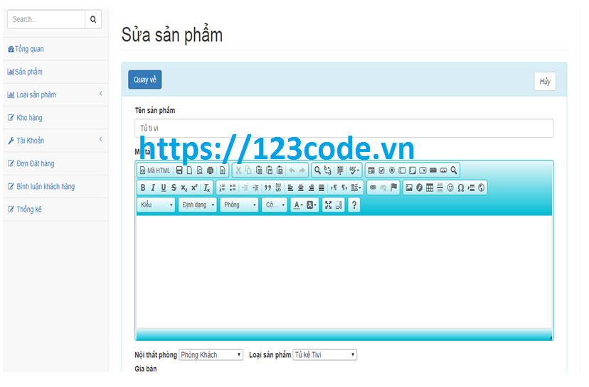 Source code php laravel website bán hàng nội thất kèm báo cáo ( đồ án tốt nghiệp)
