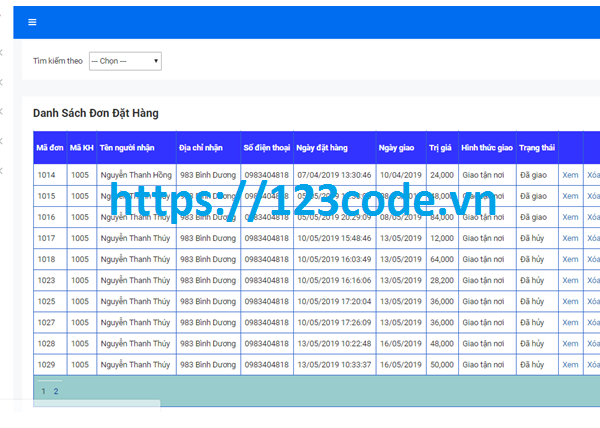 Source code website bán hàng siêu thị asp.net full data và báo cáo ĐATN