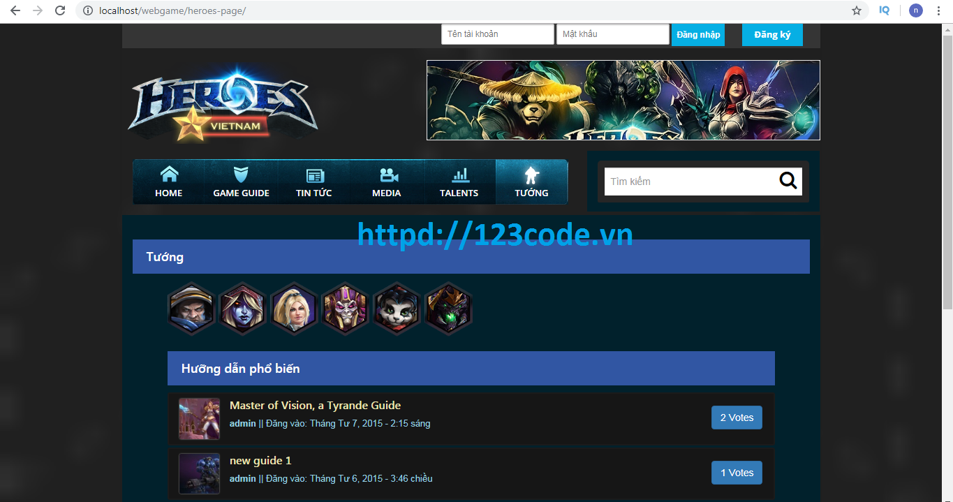 Tải source code website game wordpress full data