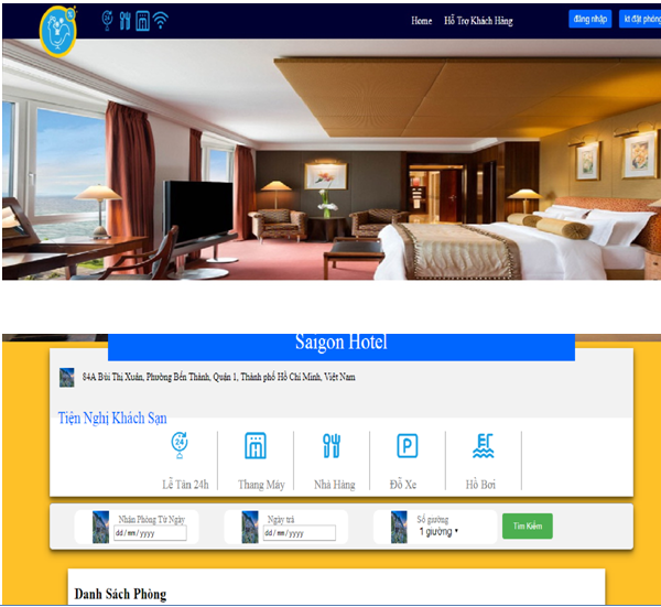 Báo cào và source code đặt phòng khách sạn online php thuần