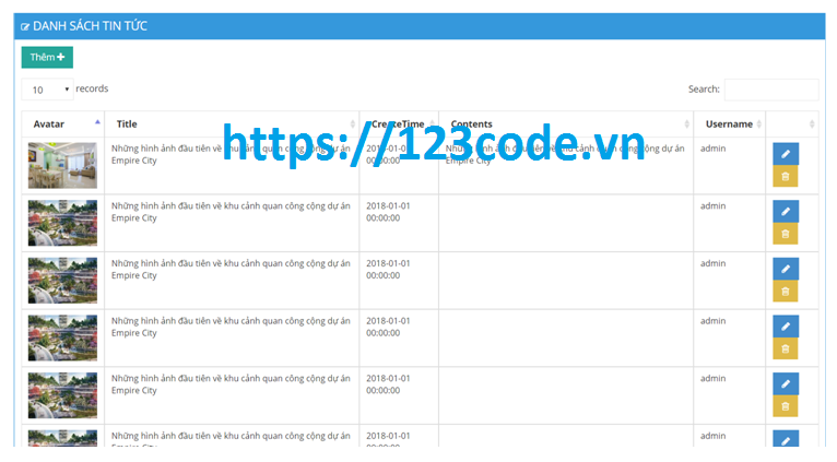 Source code website tin tức bất động sản asp.net MVC Full code và báo cáo