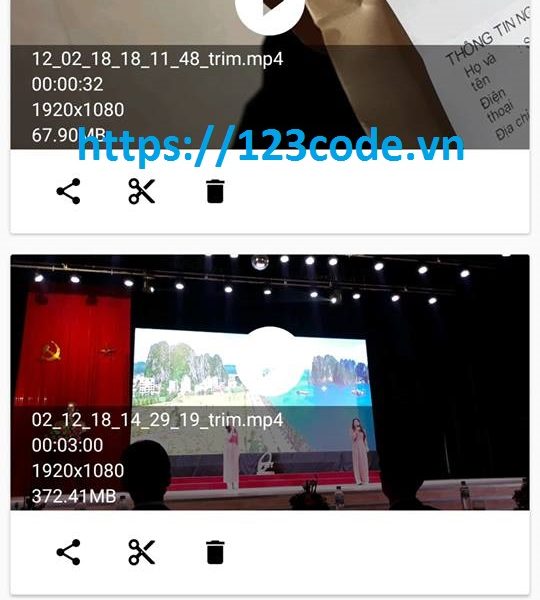 Đề tải ứng dụng cắt video trên điện thoại Android java full code và báo cáo