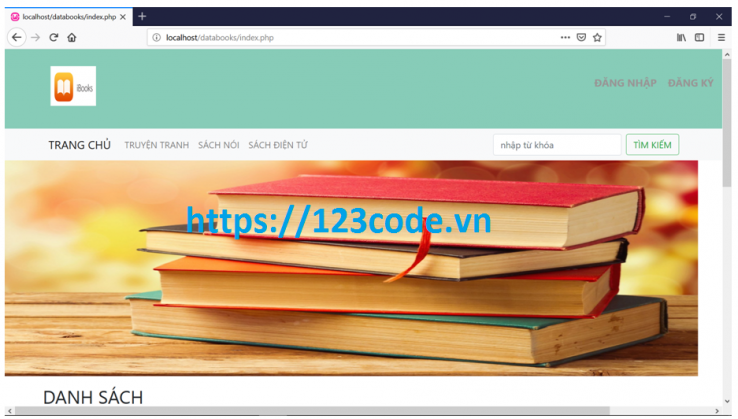 Source code đề tài website đọc sách php thuần có báo cáo