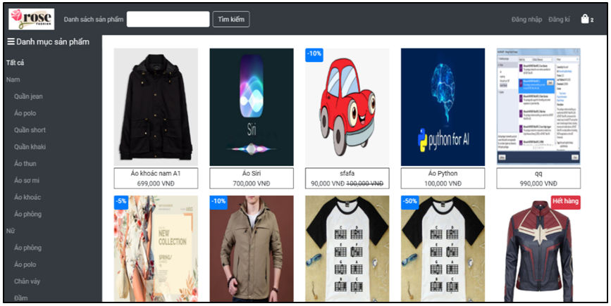 Đề tài website bán quần áo sử dụng Angular kết hợp asp.net Api có báo cáo