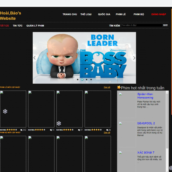 Chia sẻ miễn phí source code website xem phim online php đơn giản