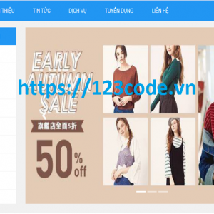 Source code website shop bán hàng thời trang nữ php thuần có báo cáo