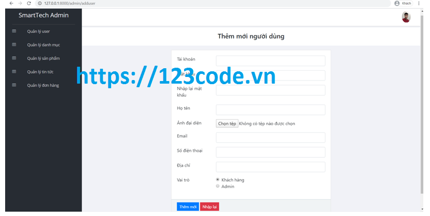 Khóa luận tốt nghiệp xây dựng website bán hàng php laravel có báo cáo