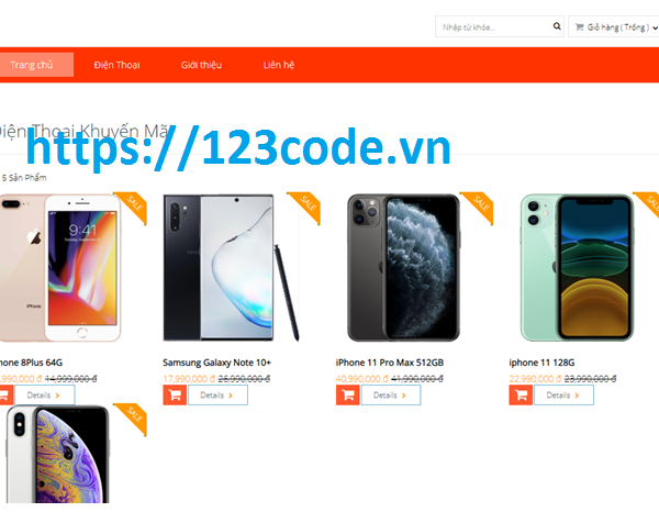 Luận văn tốt nghiệp website bán hàng điện thoại php laravel có báo cáo