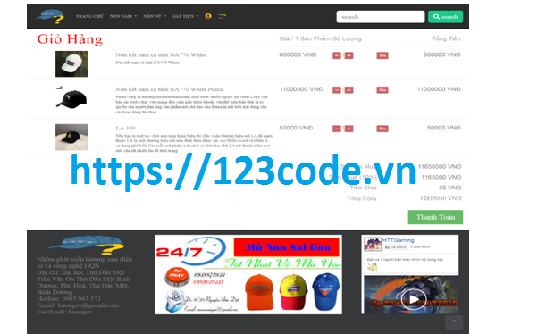 Xây dựng website bán hàng code asp.net mvc kèm báo cáo