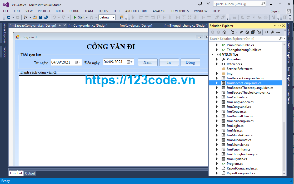 Share code đề tài phần mềm quản lý công văn viết bằng c# kết nối sql