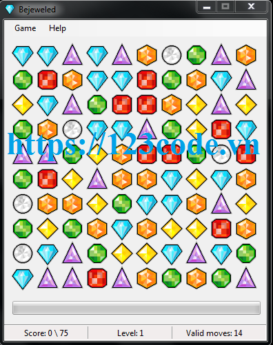 Share code game kim cương - Bejeweled VB.NET