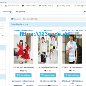Share code website bán hàng thời trang php - CodeIgniter có video HD và demo