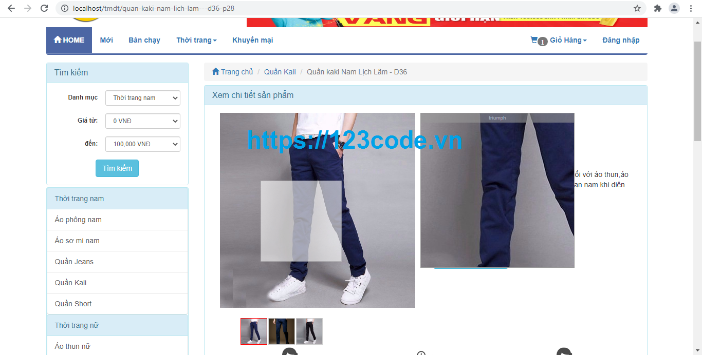 Share source code website bán hàng quần áo online php thuần full chức năng