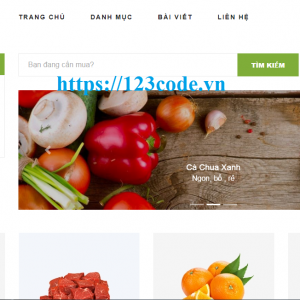 Share code website bán thực phẩm php - codeigniterv