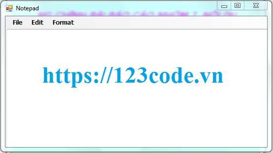 Share source code chương trình Notepad c# kèm báo cáo miễn phí
