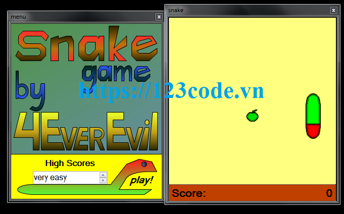 Code Game Rắn Săn Mồi Snake Vb.Net Tải Miễn Phí Tại 123Code.Vn