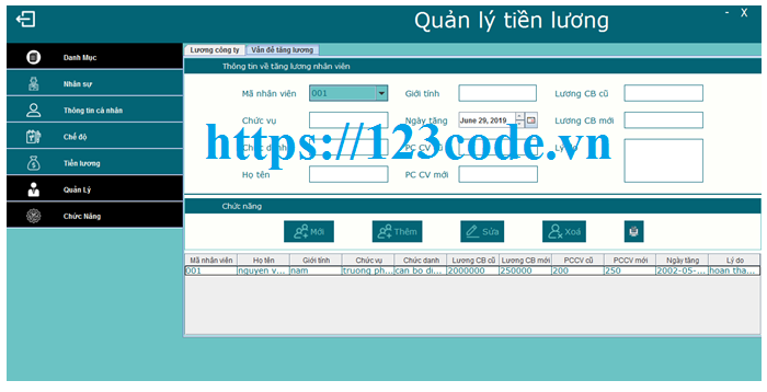 Báo cáo cuối ký phần mềm quản lý nhân sự tiền lương code java có báo cáo