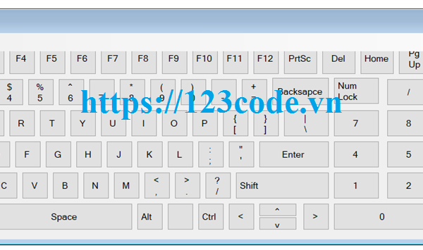 Share code bàn phím ảo c# có báo cáo tải miễn phí tại 123code.vn
