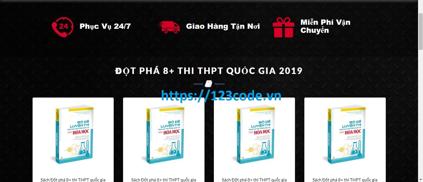 code website bán sách online html - css - javascript tải miễn phí